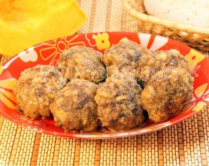 Мясные котлеты с тыквой