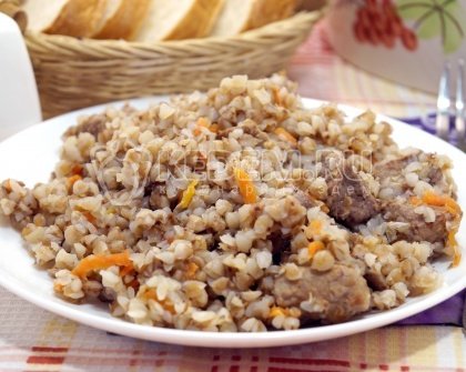 Гречка с мясом в мультиварке